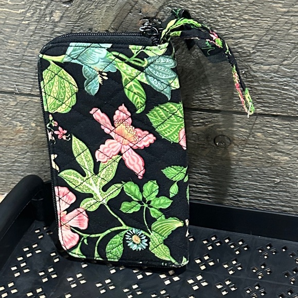 Vera Bradley Botanica Pattern Large Zip Around Travel Wallet & Wristlet NWOT - Picture 10 of 10